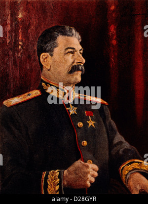 Josef Stalin (1878-1953), sowjetischer kommunistischer Führer und Leiter der UdSSR, Porträt Stockfoto