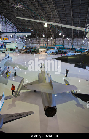 USA, Colorado, Denver, Flügel über dem Rockies, Air and Space Museum, innen Stockfoto