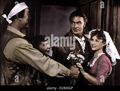 Sterben Sie Unbesiegten Unconquered Ward Bond, Virginia Campbell, Gary Cooper, Paulette Goddard Nach Zahllosen Gefahren Werden "Abby" Stockfoto