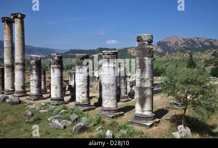 Spalten, Tempel der Artemis, Sardes, Türkei 000527 1913 Stockfoto