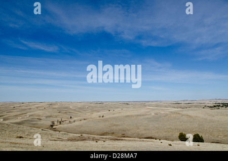 Sanften Hügeln auf der Pine Ridge Reservation in South Dakota Stockfoto