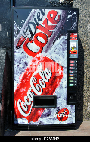 Coca Cola Automaten, England, UK Stockfoto