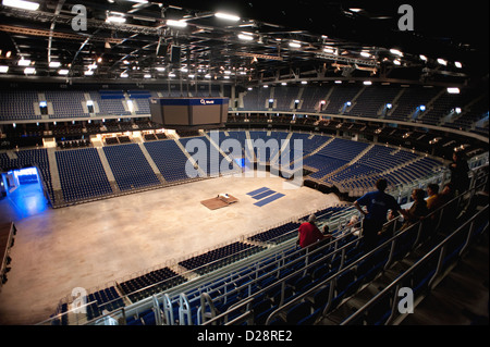 Berlin, Deutschland, Innenraum der O2 World Arena Stockfoto