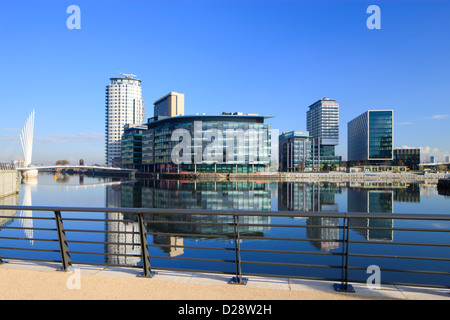 Medienzentrum Salford Quays Greater Manchester Lancashire England Stockfoto