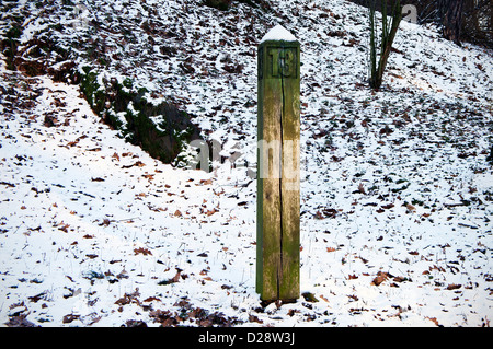 Orientierungspunkt Jerabek Brooks Nr. 13 dreizehn in Pruhonice Park Tschechien 12. Januar 2013 (CTK Foto/Libor Sojka) Stockfoto