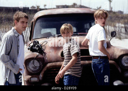 Wildes Amerika wilde Amerika Scott Bairstow, Jonathan Taylor Thomas, Devon Sawa sterben Drei Brueder Reisen Durch sterben USA, um einen Stockfoto