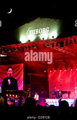 Rock-Konzert im Tivoli Kopenhagen Stockfoto