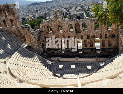 Antike Stadion von Rhodos, Akropolis, Griechenland. Stockfoto