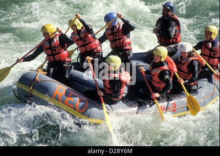 Kanada, British Columbia. REO-River-Rafting Stockfoto