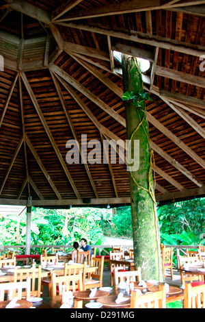 Dominica, Jungle Bay Eco-Lodge-Essbereich Stockfoto