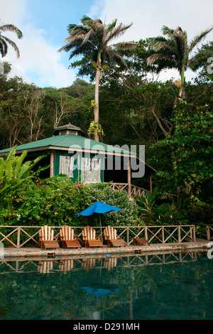 Dominica, Jungle Bay Eco-Lodge Stockfoto