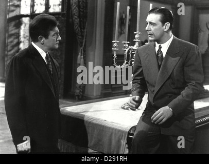 Der Wolfsmensch Wolfsmann, Claude Rains, Lon Chaney Jr. Vergeblich Versucht Larry Talbot (Lon Chaney) seit Vater (Claude Stockfoto