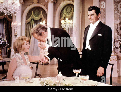 Der Branchentelefonbuch Rolls Royce gelbe Rolls Royce, Jeanne Moreau, Rex Harrison, Edmund Purdom Der britischen Diplomaten Marquis Frinton Stockfoto