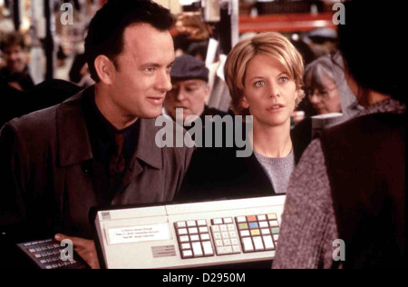 E-Mail Fuer Dich, du hast Post Joe Fox (Tom Hanks), Kathleen Kelly (Meg Ryan) *** lokalen Caption *** 1998 Warner Brothers Stockfoto
