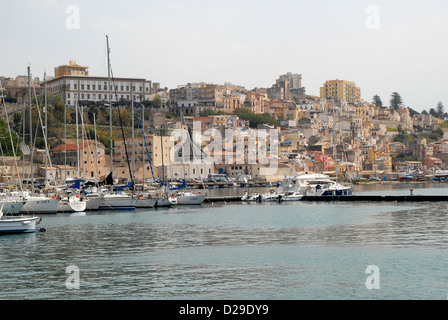 Sciacca-Sizilien Italien Fischerhafen Stockfoto