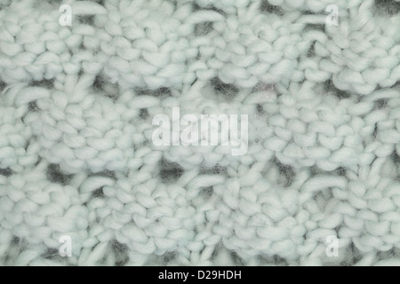 Nahaufnahme Foto des Strickens blasse grüne Garn Stockfoto