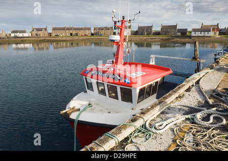 Das Dorf von Whitehall auf der Insel Stronsay, Orkney Inseln, Schottland. Stockfoto