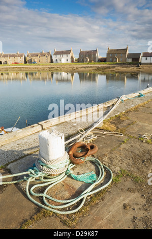 Das Dorf von Whitehall auf der Insel Stronsay, Orkney Inseln, Schottland. Stockfoto