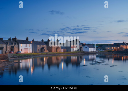 Das Dorf von Whitehall auf der Insel Stronsay, Orkney Inseln, Schottland. Stockfoto