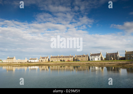 Das Dorf von Whitehall auf der Insel Stronsay, Orkney Inseln, Schottland. Stockfoto