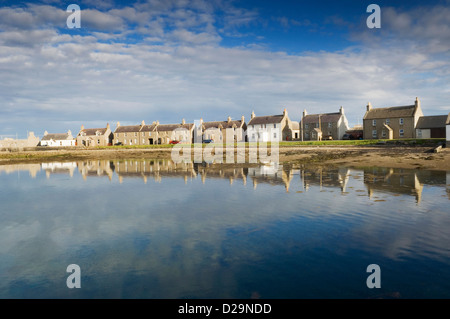 Das Dorf von Whitehall auf der Insel Stronsay, Orkney Inseln, Schottland. Stockfoto