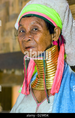 Karen Longneck Frau, Thailand Stockfoto