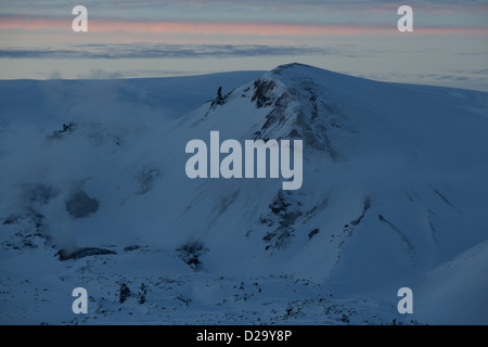 Brennisteinsalda im Winter in Island Stockfoto