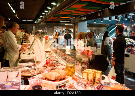 Mercado San Anton Madrid Spanien Chueca Stockfoto