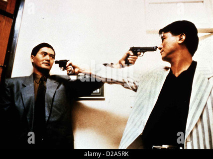 Killer Ziel Zongheng Sihai Joe (Chow Yun-flach, l) in Szene *** lokalen Caption *** 1991-- Stockfoto