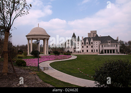 Kirsche, Gu Village Park, Baoshan District, Shanghai, China. Stockfoto