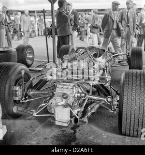 1967-Lotus 49 im Fahrerlager am Goodwood Rennstrecke, West Sussex. UK-September 1999 Stockfoto