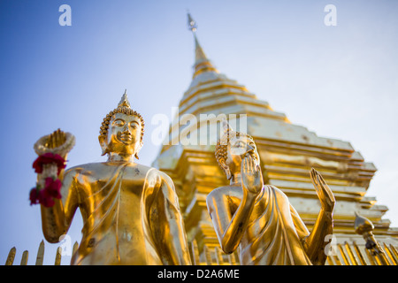 Wat Phrathat Doi Suthep am Morgen Stockfoto