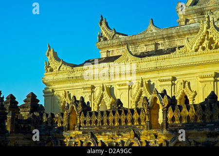 Mahar Aung Mye Bon Kloster San, INNWA, Stockfoto