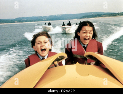 Spy Kids Spy Kids Daryl Sabara, Alexa Vega Juni (Daryl Sabara) Und Carmen (Alexa Vega) Auf der Flucht. Lokalen Caption *** Stockfoto