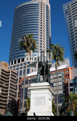 Gouverneur Phillip Brunnen in den Royal Botanic Gardens Sydney Australien Stockfoto