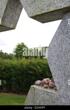 Jüdische Gedenkstätte. Das National Memorial Arboretum, Staffordshire. Stockfoto