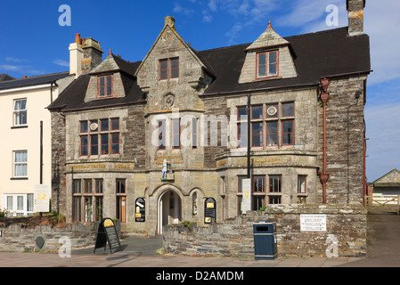 King Arthur große Hallen Artus und Geschenk-Shop widmet sich die Legende in Tintagel, Cornwall, England, UK, Großbritannien Stockfoto