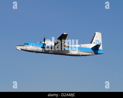 PH-KVK (Cn 20219), Amsterdam - Schiphol (AMS / EHAM), KLM Cityhopper, Fokker 50 Stockfoto