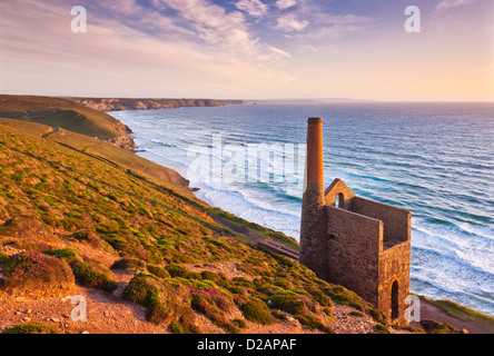 Wheal Coates cornish Zinn Mine in der Nähe von St Agnes North Cornwall Küste England GB UK Europe Stockfoto