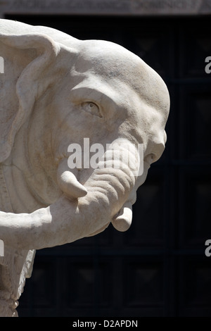 Berninis Elefant Statue in der Piazza della Minerva, Rom, Italien Stockfoto