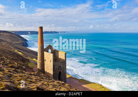 Wheal Coates Zinnmine in der Nähe von St Agnes North Cornwall Küste England GB Großbritannien Europa Stockfoto