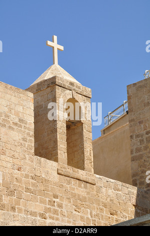 Christliche Kirche auf Jaffa Damm. Stockfoto