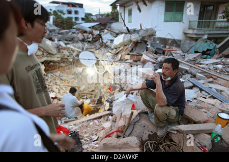 Padang, Indonesien, Aufräumen Arbeit in der Stadt Padang nach dem Erdbeben Stockfoto