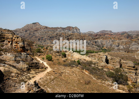 Isalo Nationalpark, Ranohira, Madagaskar, Afrika. Stockfoto