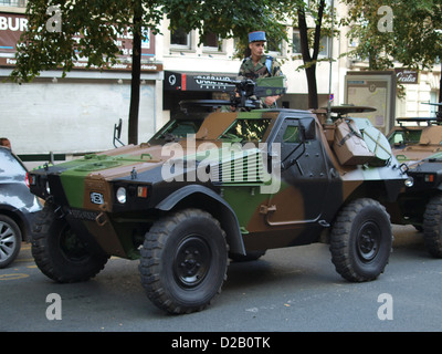 Panhard VBL französische militärische parade Champs Elysees Stockfoto