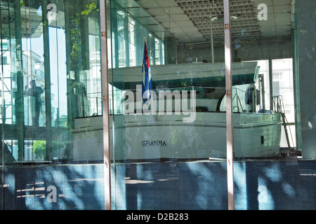 Havanna, Kuba, Havanna, Kuba, das Schiff Granma im Museo De La Revolucion Stockfoto