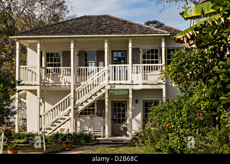 Ximenez-Fatio Haus in Aviles Street im historischen Viertel in St. Augustine, Florida. Stockfoto