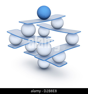 Perfekte Balance (abstrakte Harmonie Symbol) Stockfoto