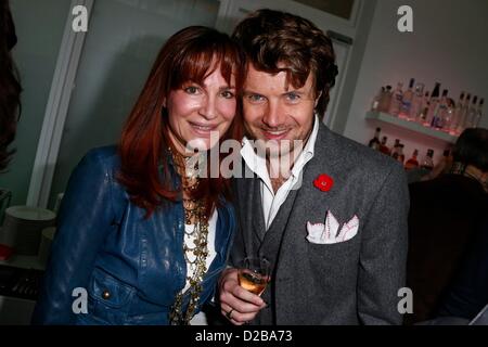 Alexandra Kamp Und Michael von Hassel / GALA Fashion Brunch Im Ellington-Hotel / Mercedes Benz Fashion Week / HERBST / WINTER 2013 / Herbst / WINTER 2013 Berlin Stockfoto