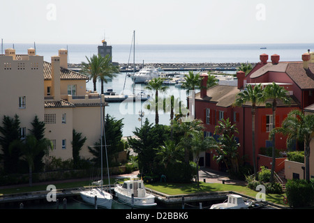 die luxuriösen Hafen von Sotogrande Stockfoto